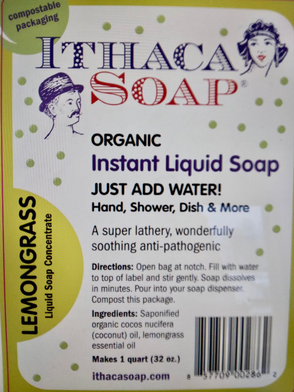 Instant Liquid Soap Refill Lemongrass