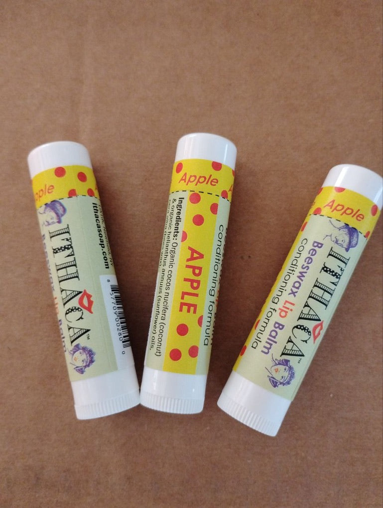 Ithaca Beeswax Lip Balm - buy 3 boxes of 18 tubes each box