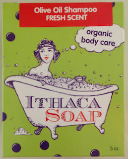 Olive Oil Shampoo Bar Fresh Scent – Ithaca Soap and Beeswax Lip Balm